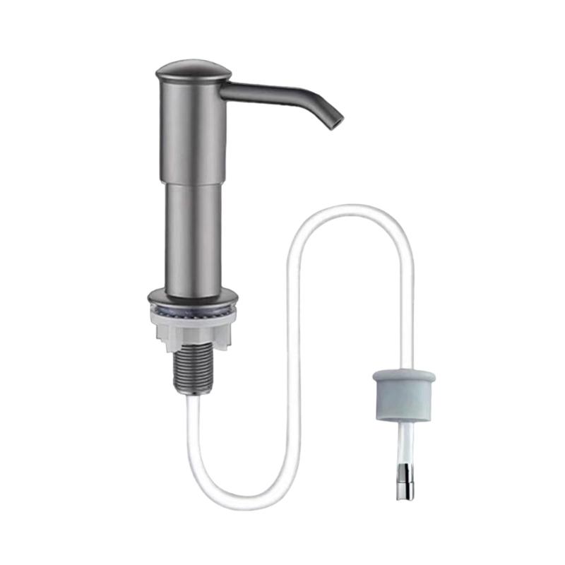 

Q1JB Дозатор мыла с трубкой и выходом Простая установка, подходит для кухонной мойки серый