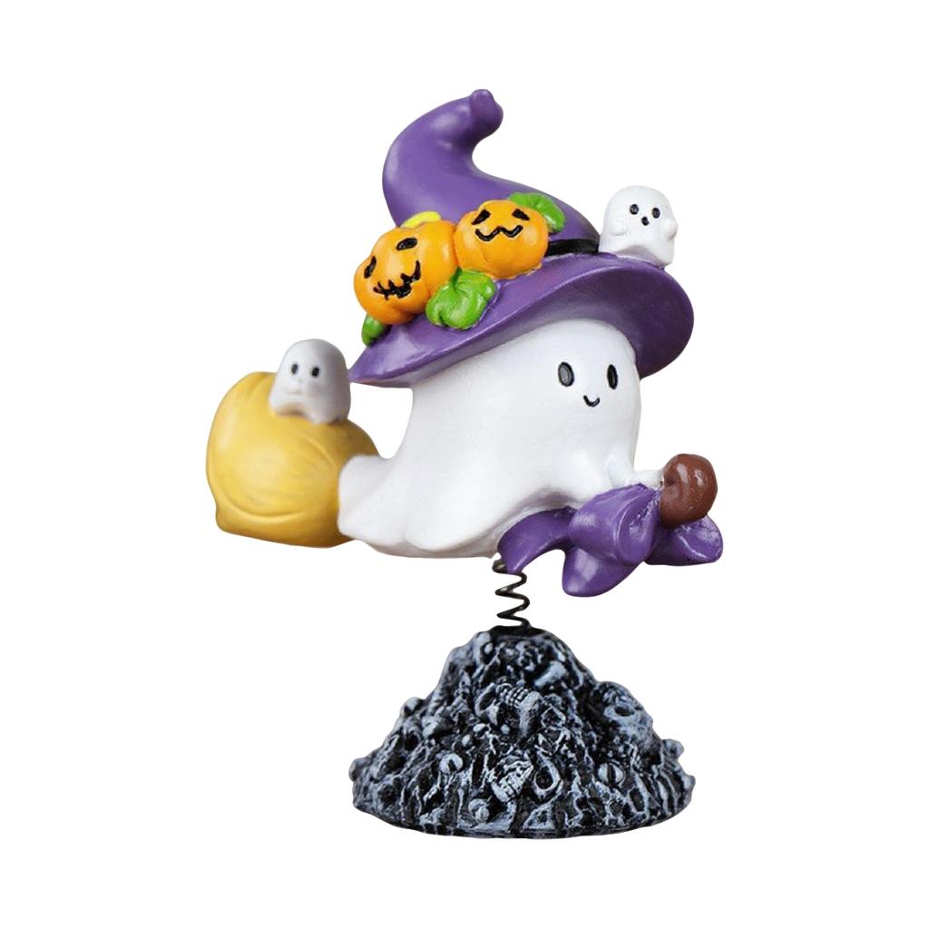 Halloween Spring Shaking Head Desktop Ornament,Halloween Toys For Children,cute Desktop Decorations For Halloween