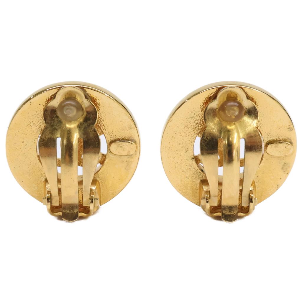 Chanel Wunderschöner Artikel 97A Kreis Coco Ohrring goldGebraucht