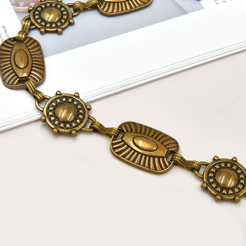 Vintage Carving Flower Waist Belt Dress Decoration Waistband For Women Girls High Quality Adjustable Punk Waist Chain Gifts
