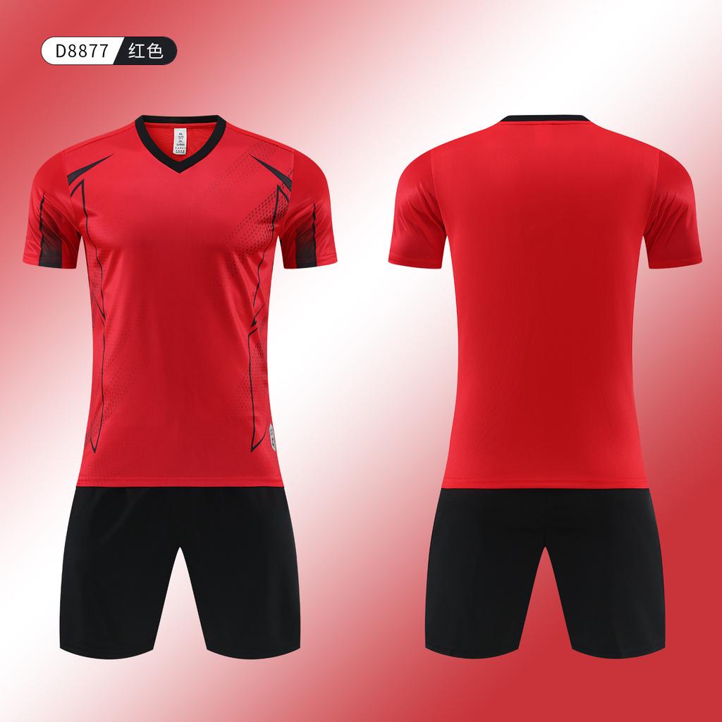 New Soccer Uniform Set Student Competition Training Uniform Customization Quick Dry Sports Kids Adult Short Sleeve Soccer Jersey