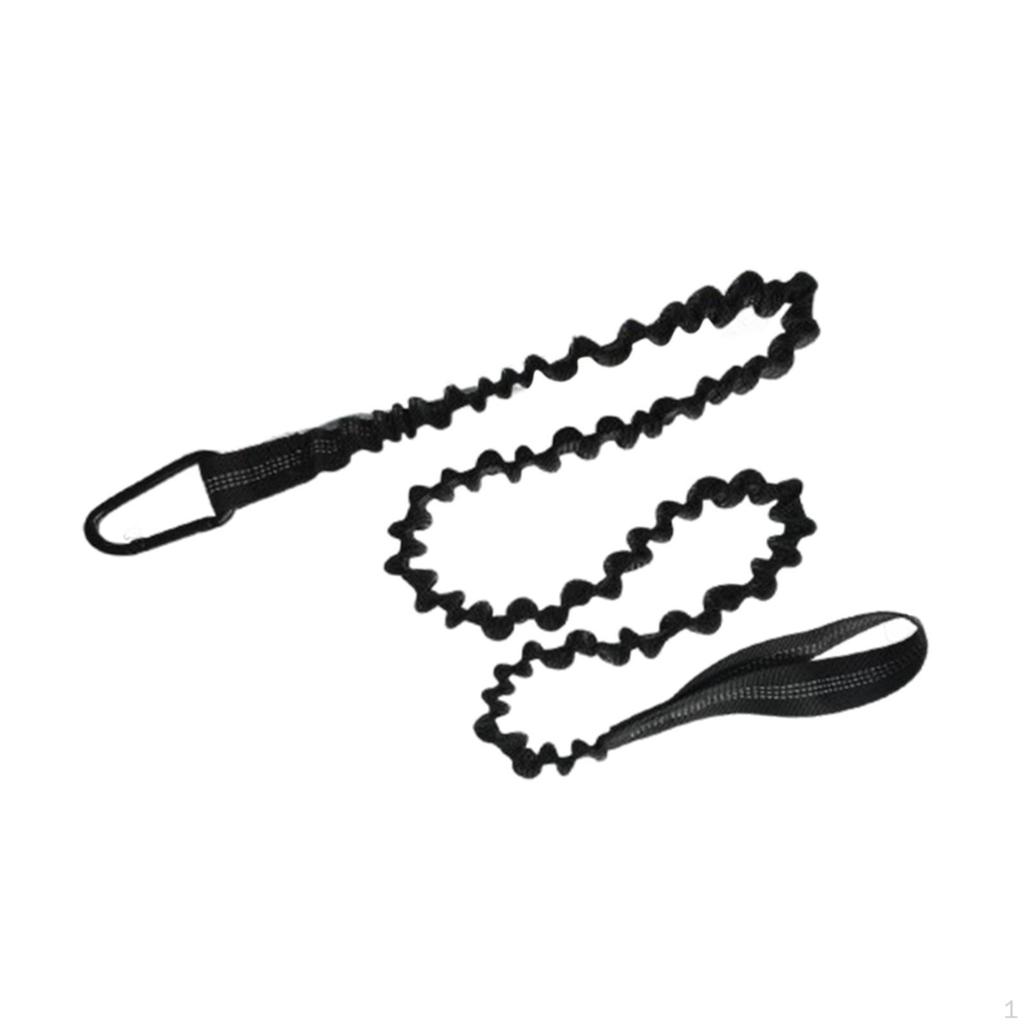 Kayak Paddle Leash Retractable Bungee Cord Fishing Pole Tether Secure Lanyard Rope for SUP