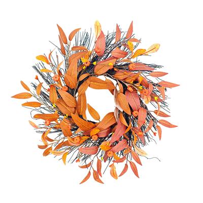 Wreath,Leaf Wreath, Door Hanging Decoration, Festival Props, Hanging Window Wall Hanging