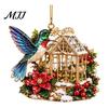 Seasonal Home Ornament Acrylic Christmas Tree Pendant, Decorative Hanging Ornament, Exquisite Winter Festival Gift Decorations for Garden Fireplace