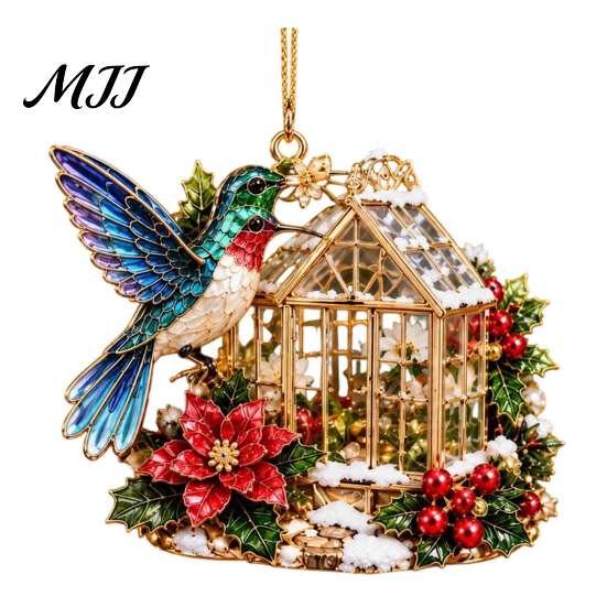 Seasonal Home Ornament Acrylic Christmas Tree Pendant, Decorative Hanging Ornament, Exquisite Winter Festival Gift Decorations for Garden Fireplace