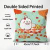 Cute M-Molang Cushion Cover Comfortable Reversible Pillow Cover Ideal For Car Sofa Bedroom & Beyond