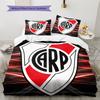 River Plate Football Club Pattern Bedding Home Decoration Birthday Gift (1 * duvet cover + 2 * pillowcase, without core)