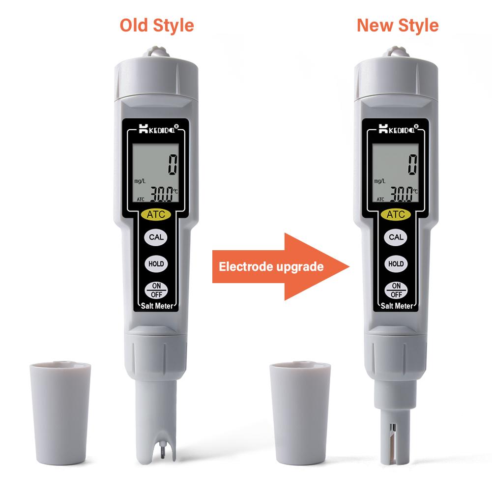 Digital Salinity Tester Meter Water Quality Monitor With ATC For Aquarium Pool Drinking Water Lab Temperature Measuring Tool