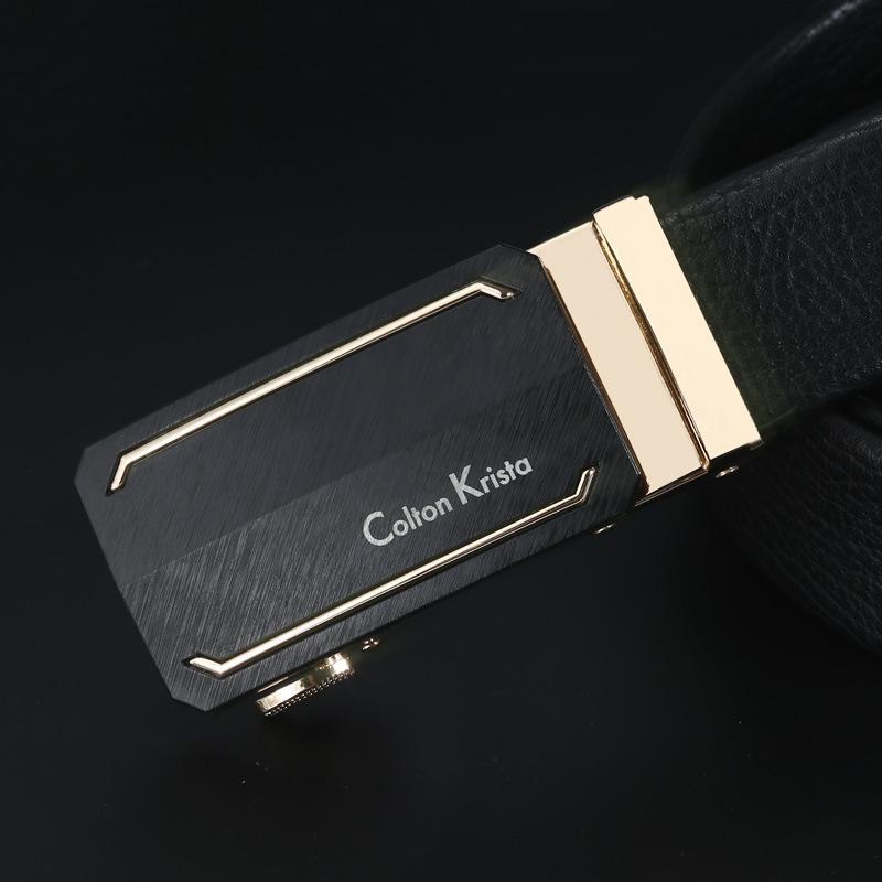 Belt Men'S Automatic Buckle Cowhide Casual Belt Zhongqing Business Belt