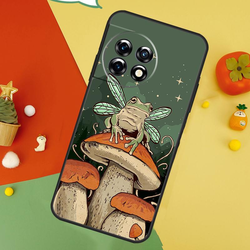 Cottagecore Frog Aesthetic Case For OnePlus Nord 5 CE 2 3 4 Lite N20 N30 OnePlus 15 13 12 11 10 10T 12R 13T 13R Cover