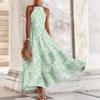 Women's Summer Sleeveless Print Slim Fit Midi Dress