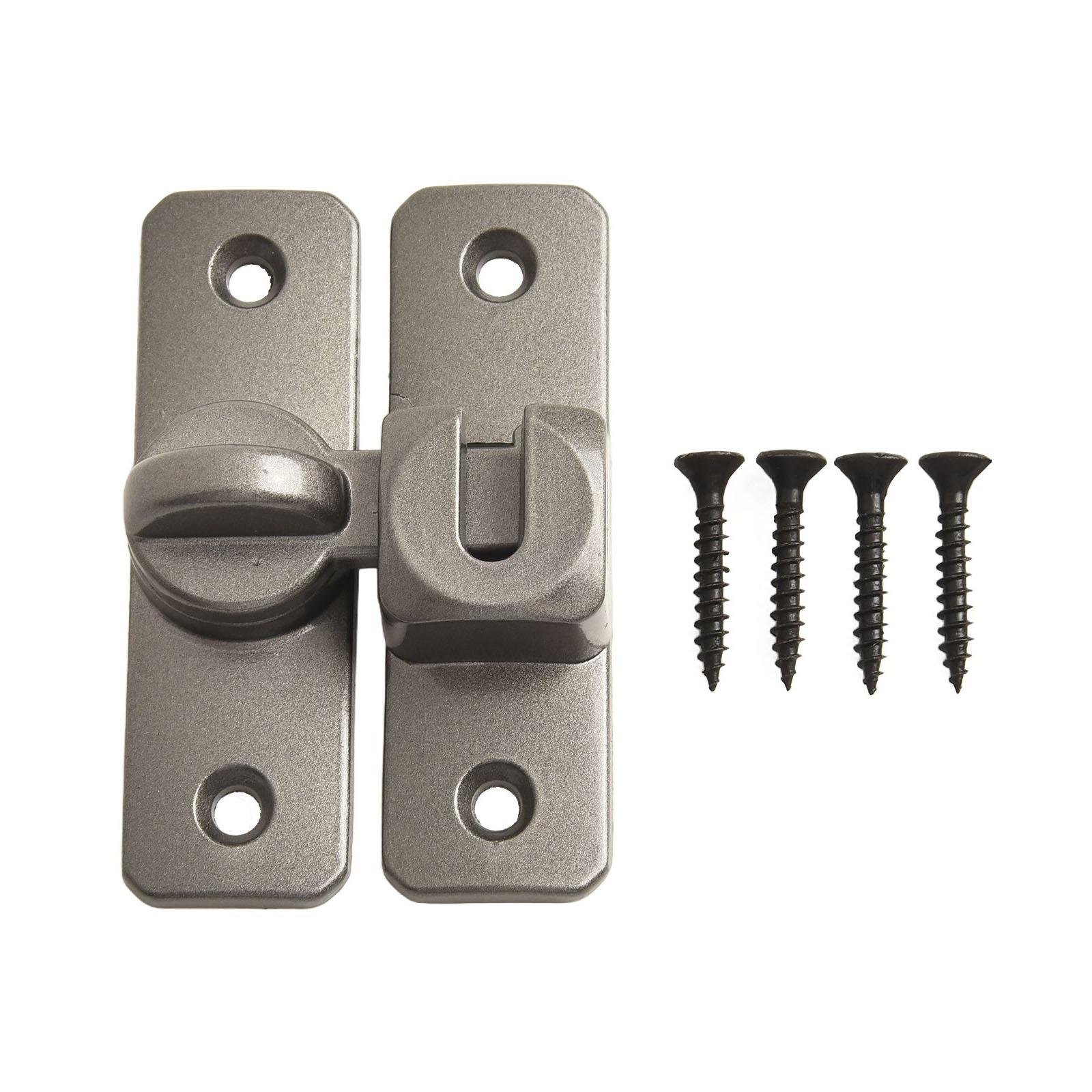 

Color: Black Sliding Door Lock Heavy Duty Sliding Door Lock Anti Theft Lock Safety Protection Sturdy Construction серый