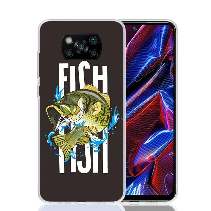 Fishing Club Graphic Phone Case For Xiaomi Poco F7 Ultra X7 X6 Pro X5 Redmi 15 15C 13 13C 12 12C 10 10A 10C 9 9A 9C 9T Shell Poc