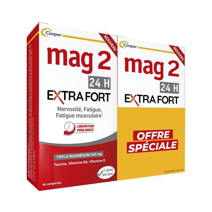 Mag2 24h Extra Fuerte Complemento Alimenticio Magnesio Nerviosismo 2x45 Comprimidos