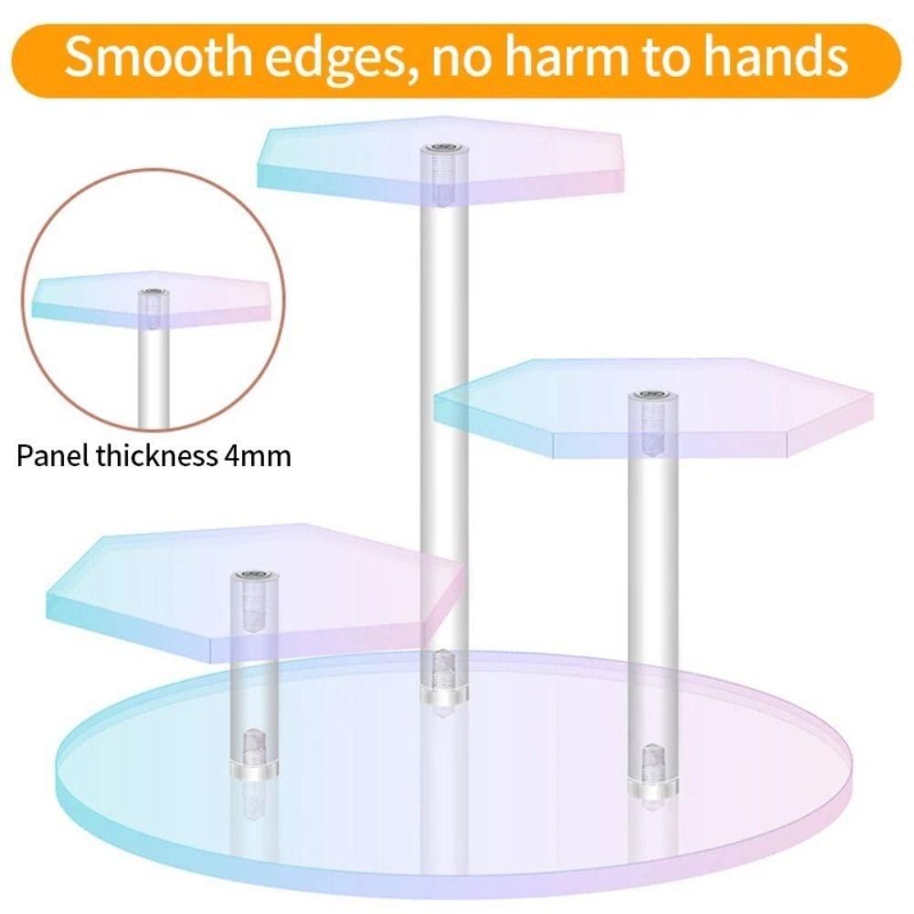 3/4/7 Position Toys Model Storage Rack Dazzling Dessert Display Stand  Office Decor