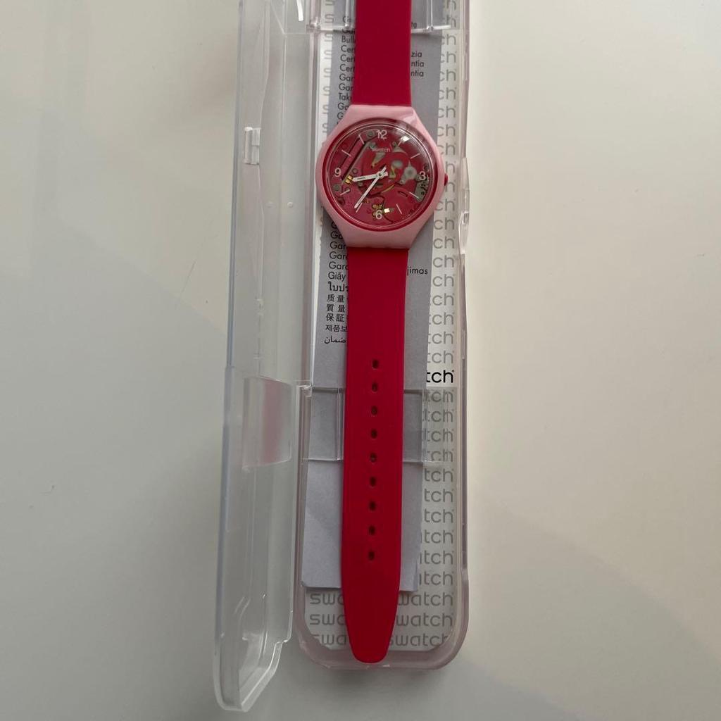 Used Swatch Ladies Watch Wrist Watch Pink