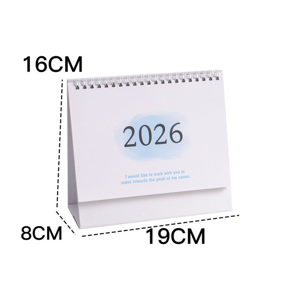 New Coil 2026 Desk Calendar Portable Monthly Daily Planner Mini Calendar English Calendar Books Office School Supplies