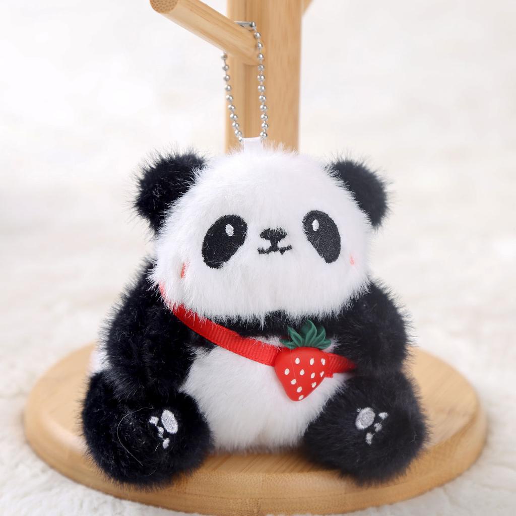 Panda Puppe Anhänger Schlüsselanhänger kleine Puppe Schmuck Plüschtier Mädchen Geschenk Rucksack Anhänger Puppe
