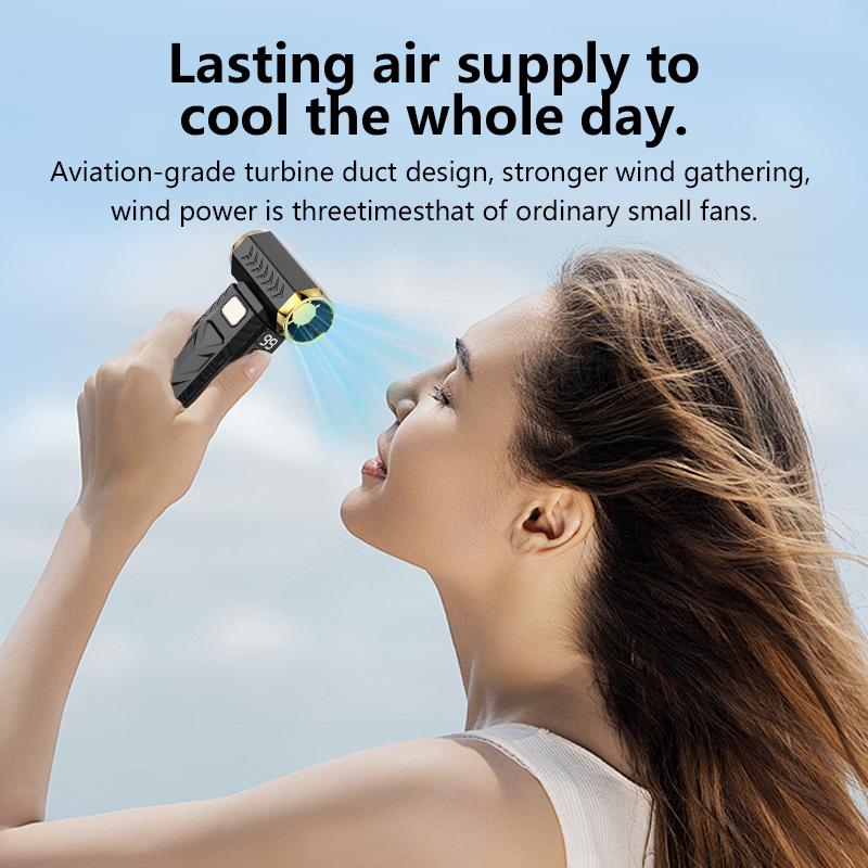 Portable Air Blower Mini Turbo Jet Fan 250000RPM Wind Speed Handheld Duct Fan High-Performance Cyclone Turbo Electric Blower