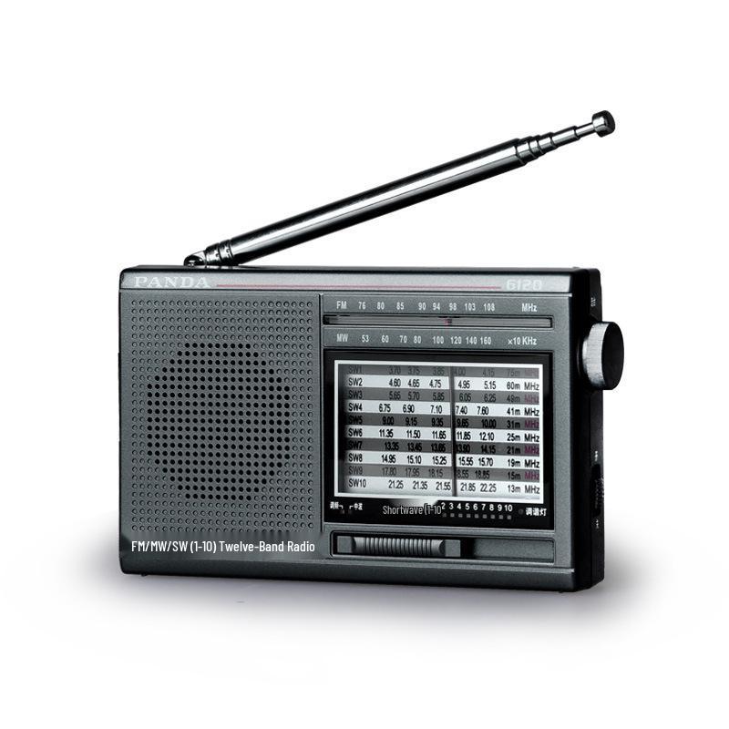 PANDA 6120 Vintage Full-Band Pocket Radio for Seniors, Pointer Type Semiconductor