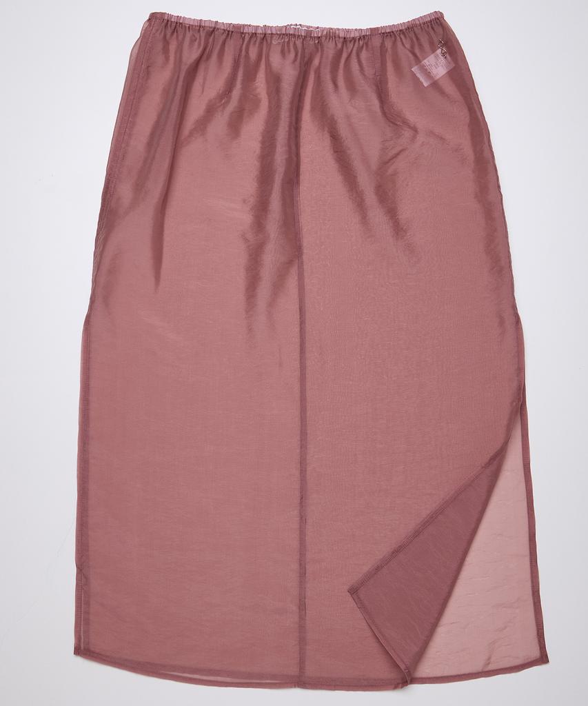 Melly And Rose Rose See-Through Organza Midi Skirt (304786)