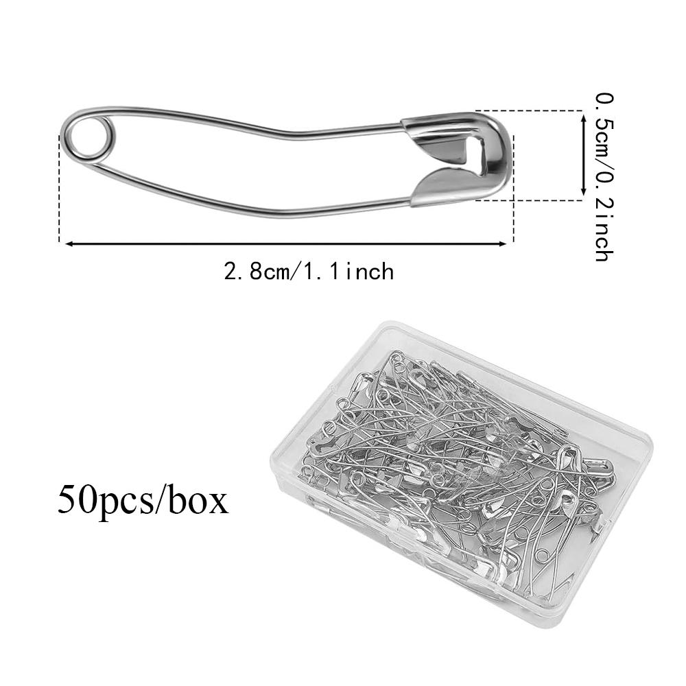 50pcs Curved Safety Pins Sewing Quilting Basting Pins Bent Safety Pins Accessories for Crafting Quilting Knitting Sewing