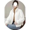 Women's Faux Mink Fur-Lined Fashionable Coat - Spring/Autumn Versatile Top