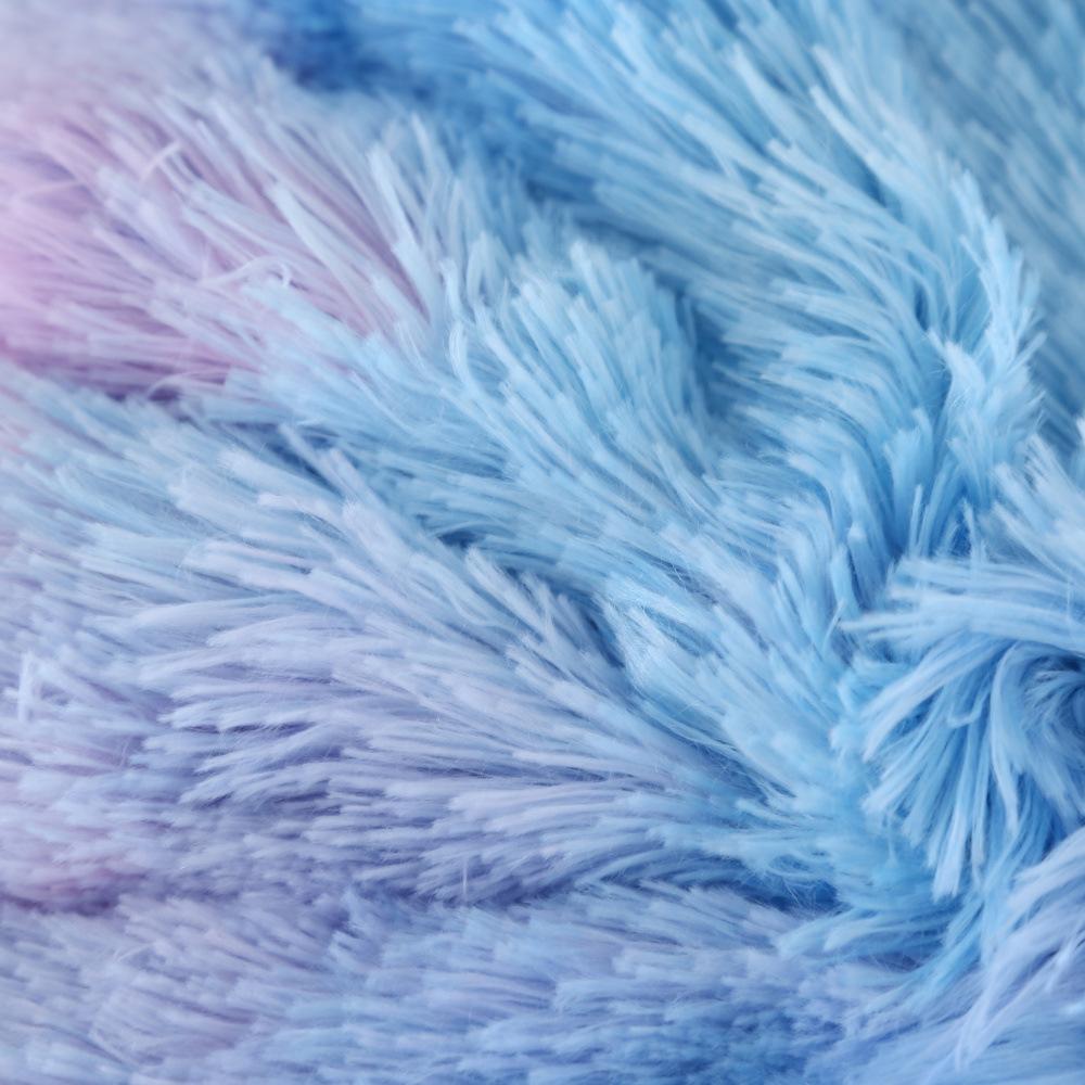 PV Samt Plüsch Nachttisch Weiche Tasche Einfarbig Batik Sofa Kissen Leder