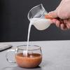 Glasmessbecher mit Holzgriff Premium-Qualität Espressotasse für Kaffeeliebhaber Hausbacken Kaffeebar-Nutzung