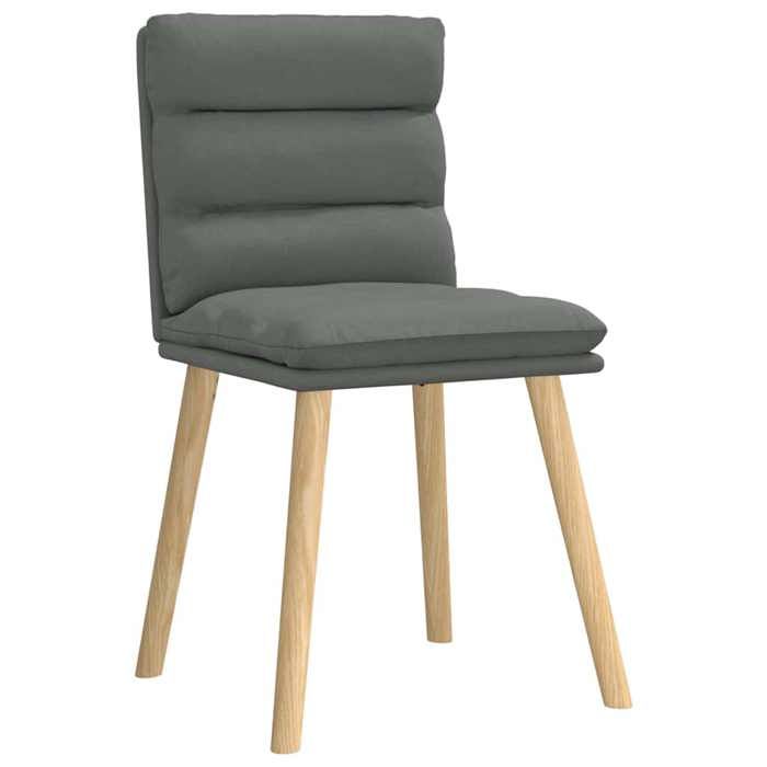 VidaXL Dining Chairs Set of 6 Dark Grey Fabric 3315664
