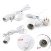 EU US Plug 1.8m Power Cord Cables E27 Lamp Base Holder With Switch Wire For Pendant Led Bulbs Fixture Hanglamp Suspension Socket