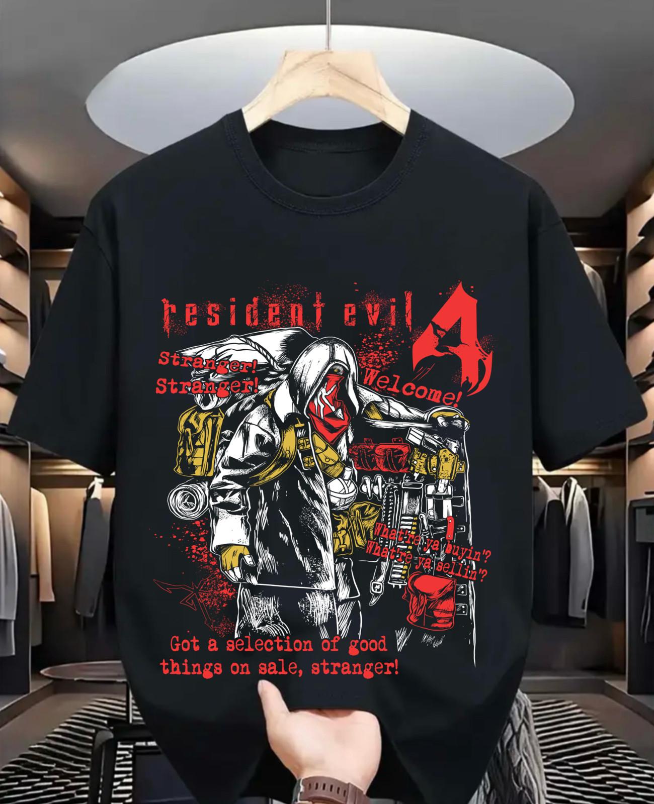 Cartoon Silent Hill T-Shirt Resident Evil Shirt Silent Hill Game Red Gift Shirt XL