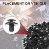 TUCKBOLD 100 Black Bumper Push Type Plastic Retainer Rivets Durable Car Front Fender Skirt Clip for Toyota Sienna 1998-2020 No.9046707164/0940907332