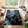 Lord Rings Customized Name Floor Rug Office Rug Design for Balcony Living Rooms Bedrooms Kitchen Antislip Carpet Anime Office Decor