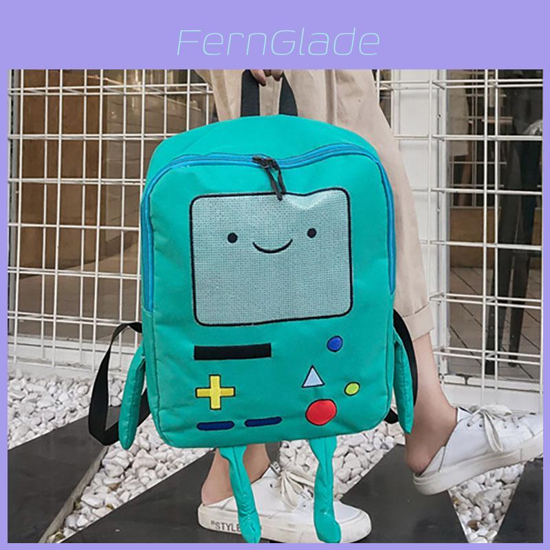 Niedlicher Cartoon Adventure Time Rucksack für Mädchen Japanischer Stil Lustig und Einzigartig Canvas Material Große Größe