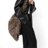 Ladies Fluffy Hobo-Bag Retro Casual Shopping Bag for Everyday Life