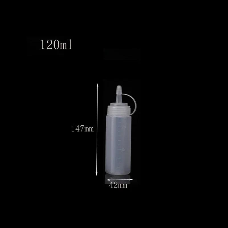 

5Pcs 120-1000ml Plastic Sauce Squeeze Bottle Multipurpose Squirt Bottles Condiment Container For BBQ Oil Salad Dressing Kitchen 3PCS