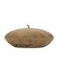Bajal Cursive Logo Wool Beret Camel