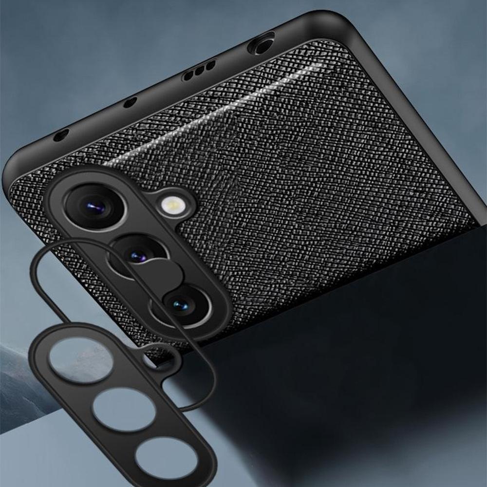 For Samsung Galaxy A26 5G Case Cross Texture Leather + TPU Phone Cover Support Magnetic Car Holder