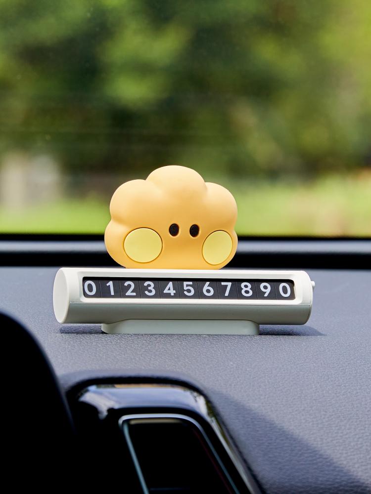 LINE FRIENDS BT21 SHOOKY Minini Car Figure Parking Number Plate