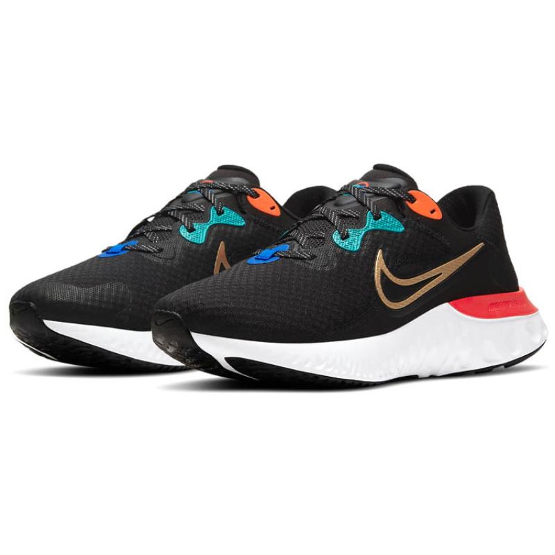 Nike Renew Run 2 Black Bright Crimson Sneakers DJ0033-061