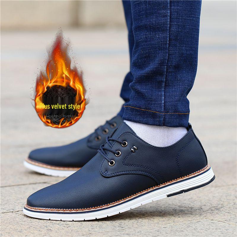 Men's Summer Soft Leather Korean Style Casual Breathable Flats