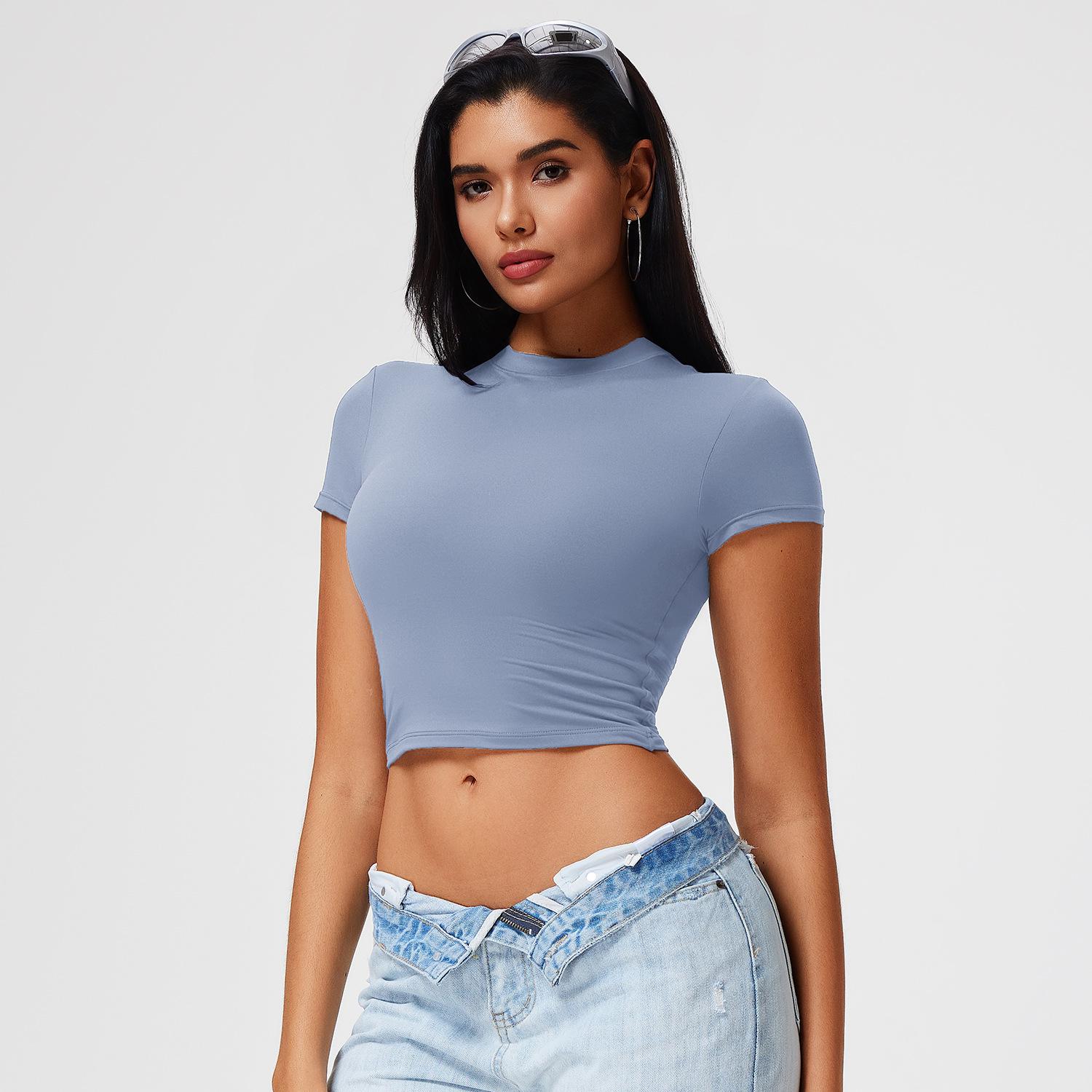 

Women s Quick-Dry Short-Sleeve T-Shirt - Thin, Breathable, Round Neck Sports Top for Running, Casual Wear, Fitness, and Yoga Extra Extra Large