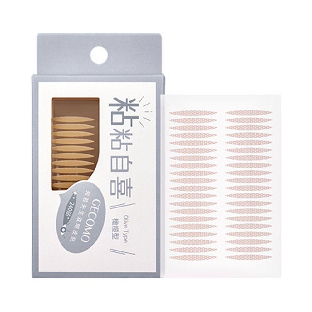 240Pcs Mesh Type Double Eyelid Tape Waterproof Big Eye Invisible Eye Stickers Self-adhesive Eye Lift Strips Swelling Eyelid