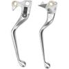 Motorcycle Handle Brake Clutch Lever for Harley Sportster XL883 1200 2004-2013 Hand Control Lever Kit Motorcycle Replacement Parts (Silver)