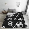 Coperta Lavorata a Maglia con Motivo di Calcio Palloni da Calcio Sport Coperte Plaid in Flanella Casa Divano Personalizzata Ultraleggera Calda Copriletto
