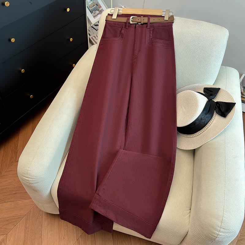 Dámské zeštíhlující stylové kalhoty s vysokým pasem - kolekce jaro/podzim 2025