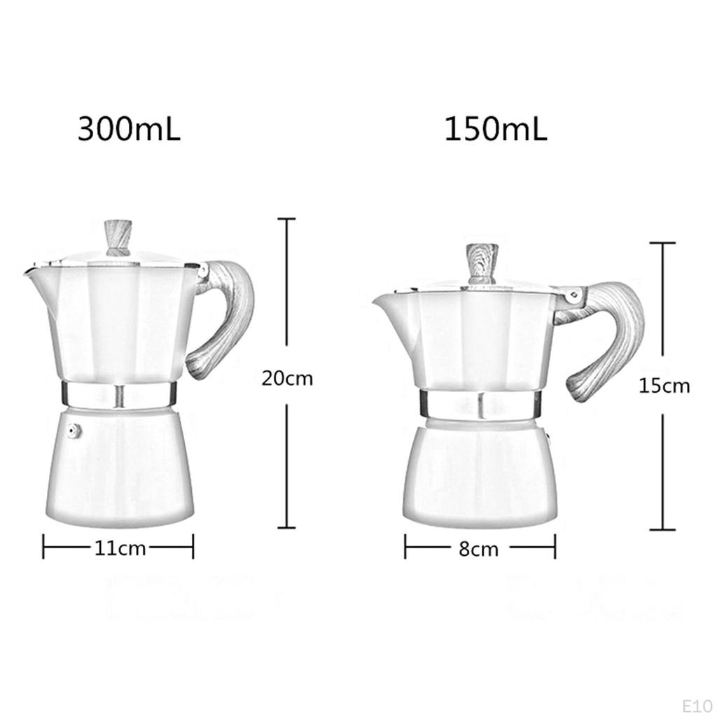Coffee Maker Portable Aluminum Percolator Pot Espresso /6Cups Easily