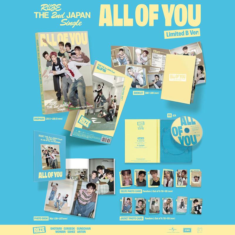 [PŘEDOBJEDNÁVKA] RIIZE Japonsko 2. japonský singl All of You (Limitovaná edice B)