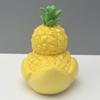 Fruit Duck Figurine Peach Pineapple Grape Strawberry Banana Resin Statue Sculpture Home Office Decoration Ornament